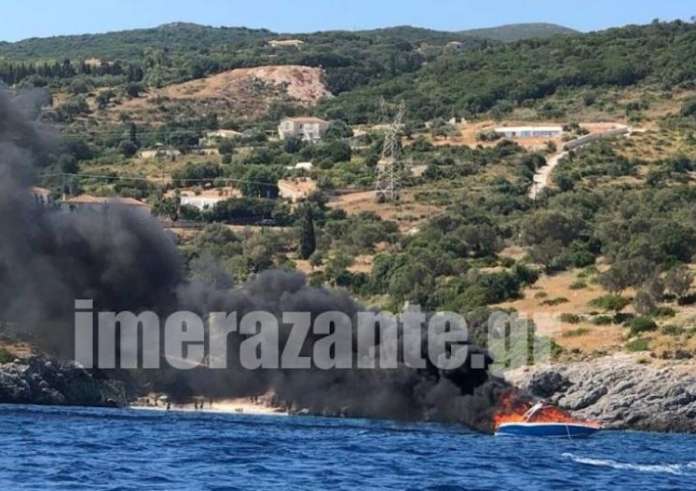 Ζάκυνθος: Φωτιά σε σκάφος με 5 επιβαίνοντες