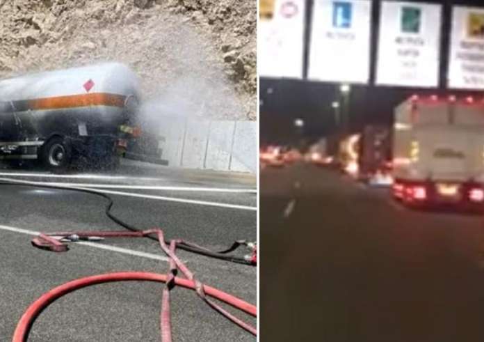 Εθνική οδός: Πολύωρη ταλαιπωρία με χιλιάδες εγκλωβισμένα οχήματα – Βυτιοφόρο τυλίχθηκε στις φλόγες