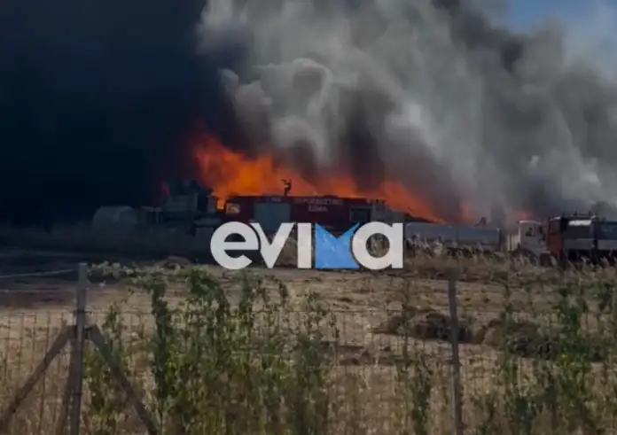 Εύβοια: Φωτιά σε εργοστάσιο στη Ριτσώνα: Συνεχίζονται οι εκρήξεις στο σημείο – ΦΩΤΟ και ΒΙΝΤΕΟ