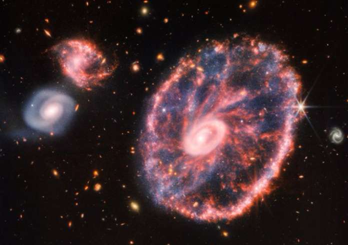 Απίστευτη εικόνα! Το διαστημικό τηλεσκόπιο James Webb απαθανάτισε τον μακρινό γαλαξία Cartwheel